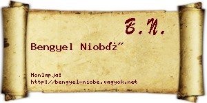 Bengyel Niobé névjegykártya